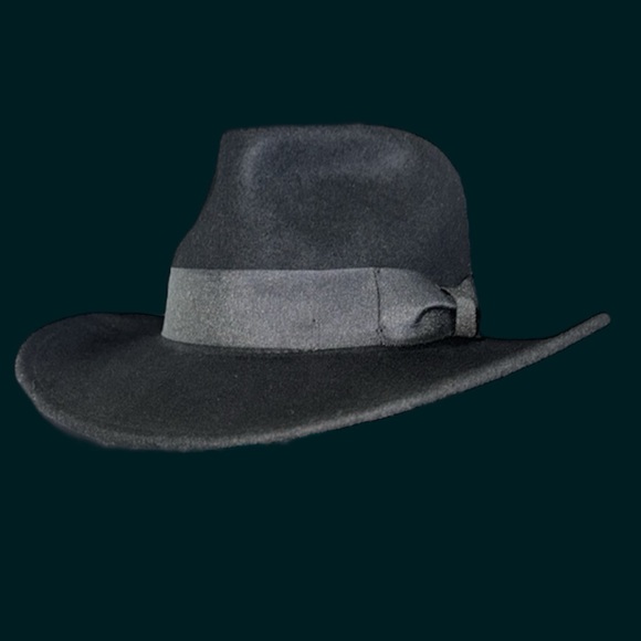 Vintage Epoch Black Wool Fedora Hat - Picture 8 of 16